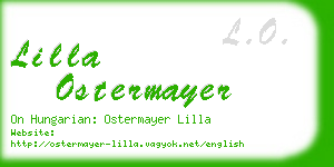 lilla ostermayer business card